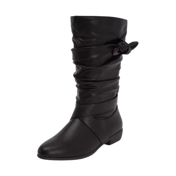 Comfortview Women's Faux Leather Heather Mid-Calf Boot Size 8M - Picture 1 of 12